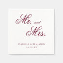 Search for burgundy napkins Elegant