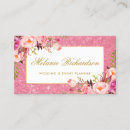 Search for pink glitter business cards Salon