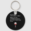 Search for wine lover key rings Funny