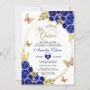 Search for blue butterfly quinceanera invitations Mexican spanish latina