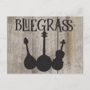 Search for musical instruments postcards Bluegrass
