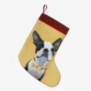Search for boston terrier christmas stockings Dog