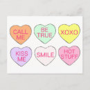 Search for conversation heart postcards Valentine