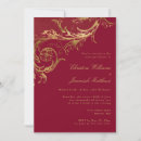 Search for vintage rehearsal dinner invitations Burgundy