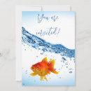 Search for goldfish invitations Swimming fish