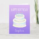 Search for purple cake birthday cards Candles