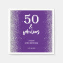 Search for 50th purple napkins Silver