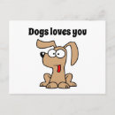 Search for cartoon dog postcards Cute