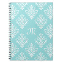 Search for blue damask monogram Aqua