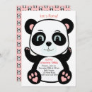 Search for pink panda invitations Girly