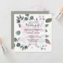 Search for simple calligraphy rustic greenery wedding invitations Watercolor