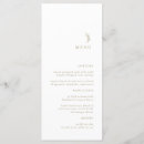 Search for white and gold menus Minimalistic