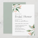 Search for simple elegant bridal shower invitations Botanical