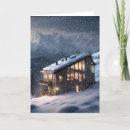 Search for mountain cabin christmas cards Cosy