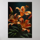 Search for tiger lily art Orange flowers
