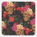 Search for skull with flowers stickers Vintage