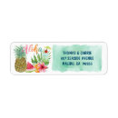 Search for aloha return address labels Pineapple