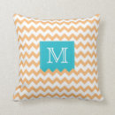 Search for aqua and orange patterns cushions Blue