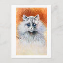 Search for long haired cat postcards Cats