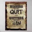 Search for winners never quit posters Inspirational