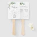 Search for rustic wedding hand fans Eucalyptus