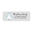 Search for baby penguin return address labels Blue