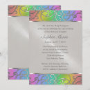 Search for rainbow quinceanera invitations Elegant