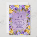 Search for yellow rose birthday invitations Elegant