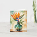 Search for birds of paradise note cards Tropical