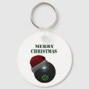 Search for hat rounded key rings Santa
