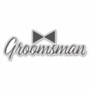 Search for best man wedding stickers Black