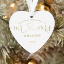 Search for heart shaped shape christmas tree decorations Just married