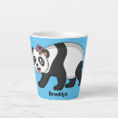 Search for cute cartoon panda mugs Illustration