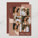 Search for modern abstract wedding invitations Terracotta