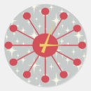 Search for retro starbursts stickers Red