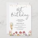 Search for champagne 21st birthday invitations Modern
