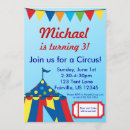 Search for big top circus tent invitations Children