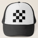 Search for chequered hats Black