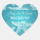 Search for blue starfish wedding stickers Sea