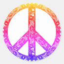 Search for rainbow peace sign stickers 60s