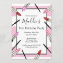 Search for salon birthday invitations Pink