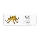 Search for blue octopus return address labels Ocean