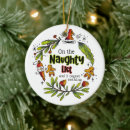 Search for naughty or nice christmas tree decorations List