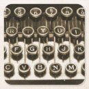 Search for typewriter keys coasters Old