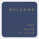 Search for royal blue and gold wedding stickers For her