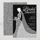 Search for black white lace bridal shower invitations Bride