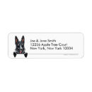 Search for black german shepherd return address labels Cute