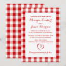 Search for red and white pattern invitations Rustic