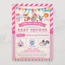 Search for carnival baby shower invitations Retro