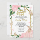 Search for pink butterfly quinceanera invitations Dress